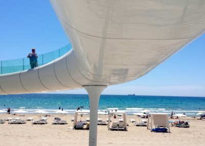 Playa del Postiguet, Alicante (Spain), pasarela