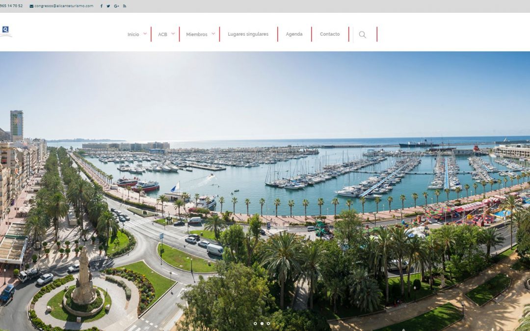 El Ayuntamiento de Alicante lanza la nueva web de congresos  para potenciar el turismo de congresos y deportivo