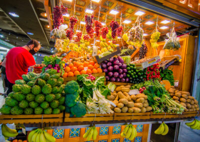 Puesto de frutas y verduras. Mercado Central de Alicante