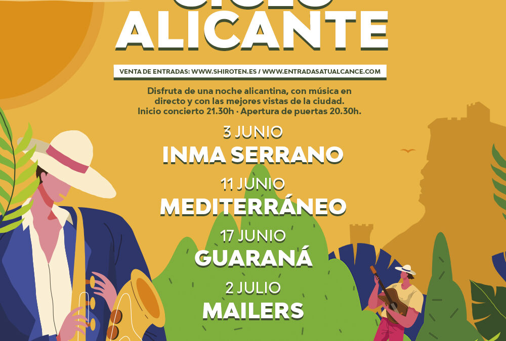 El Ciclo Alicante tomará el relevo al Ciclo Pop en el Castillo de Santa Bárbara